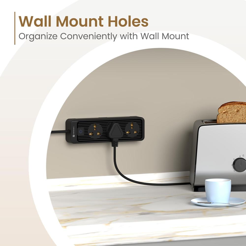 Portronics Power Plate 21 Extension Board with 3 Universal