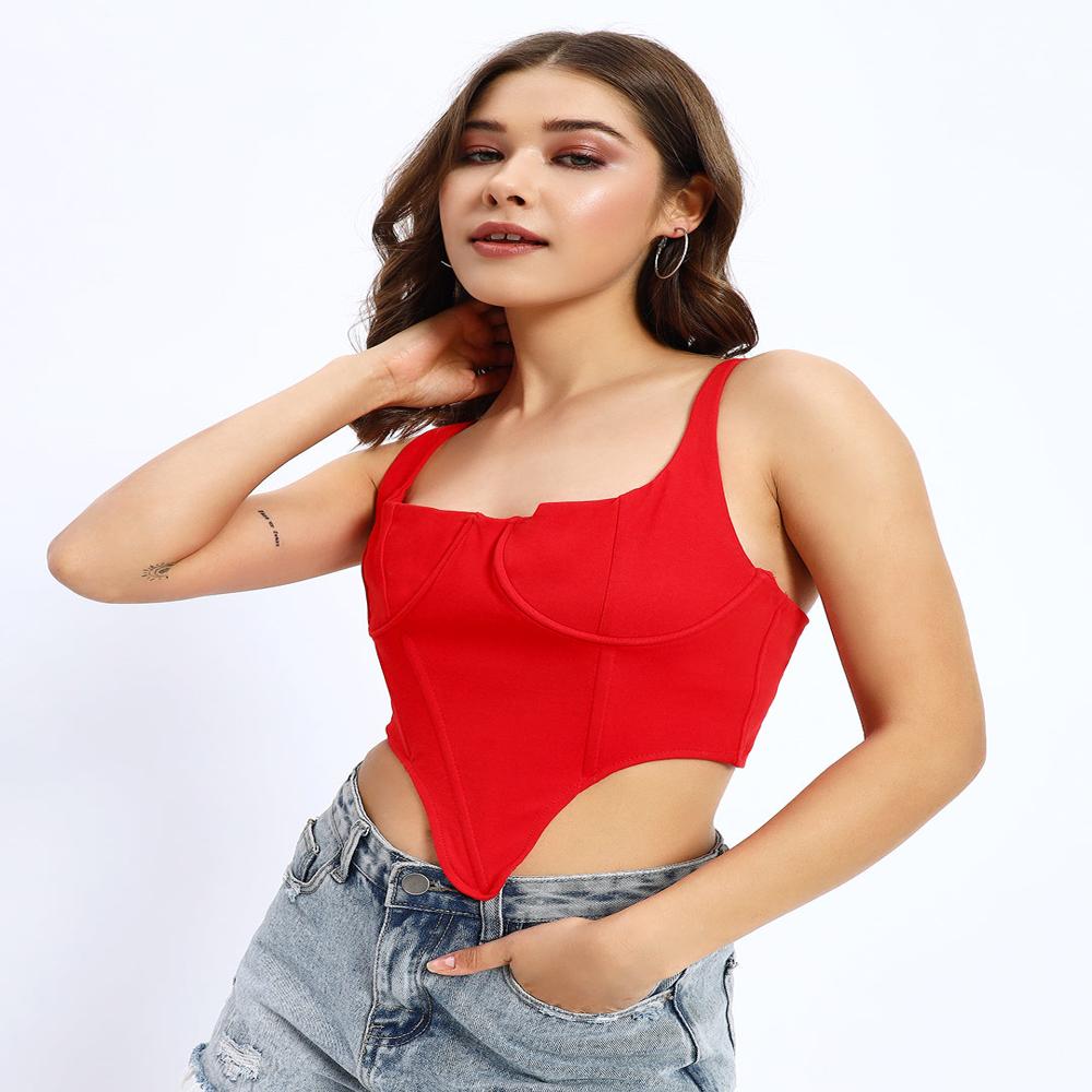 Victoria Red Corset - Length: Above Knee