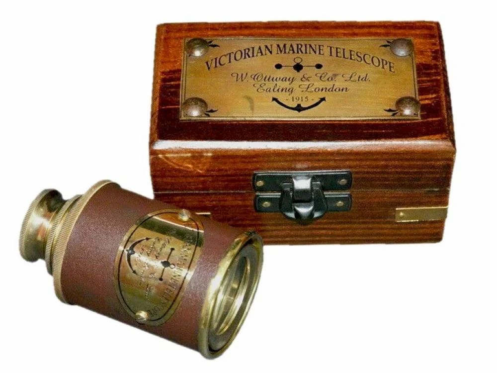 9 Inch Brass Antique Vintage Maritime Telescope