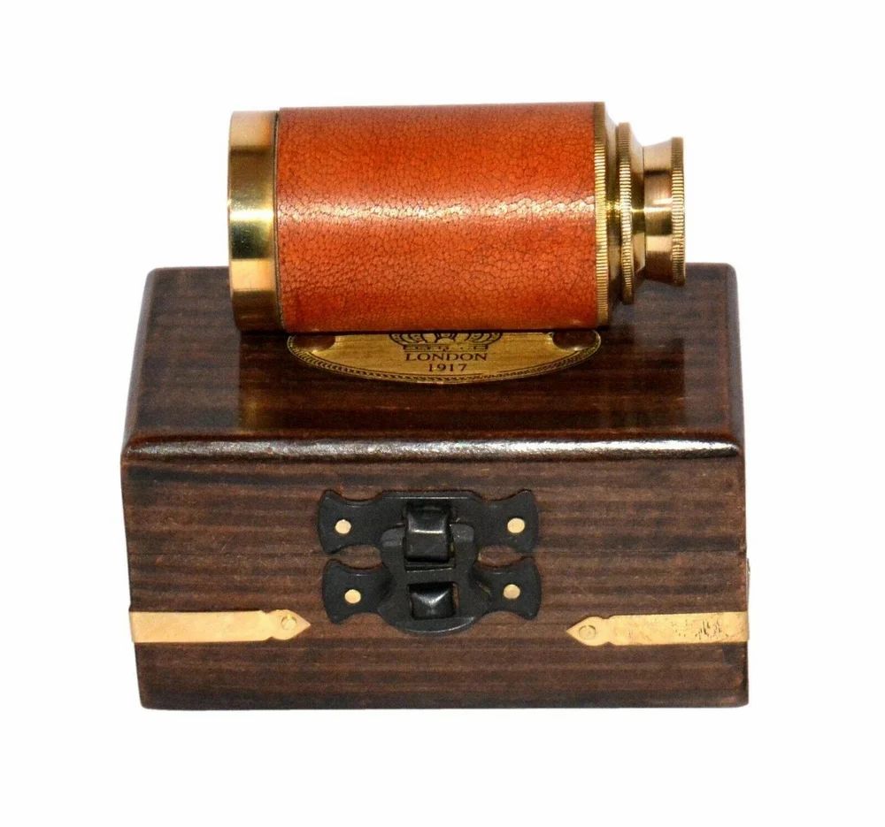 6 Inch Brass Antique Vintage Telescope