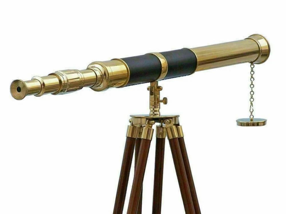55 Inch Brass Antique Vintage Telescope