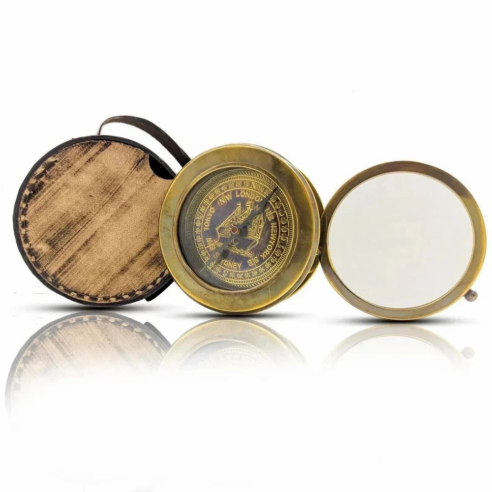 3 Inch Brass Antique Vintage Nautical Compass