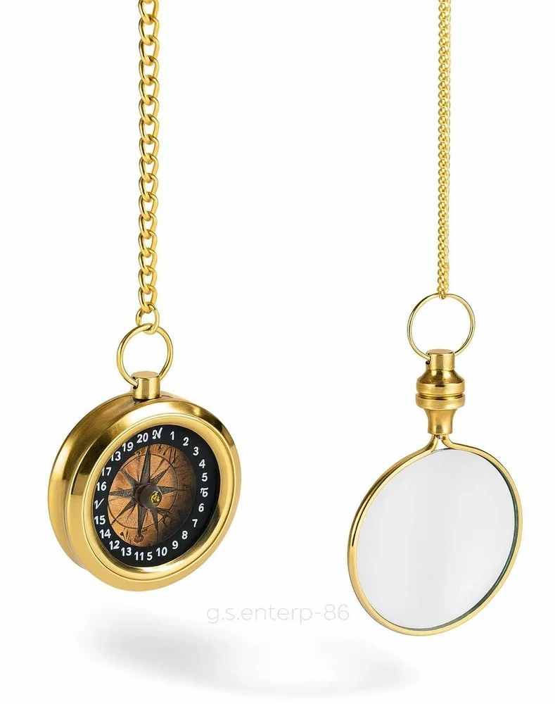 1.3 Inch Brass Antique Vintage Maritime Nautical Compass