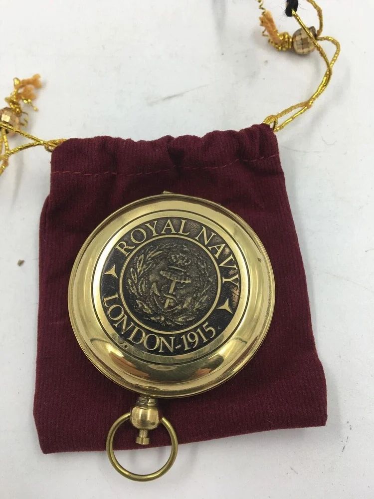2 Inch Brass Royal Navy Nautical Compass