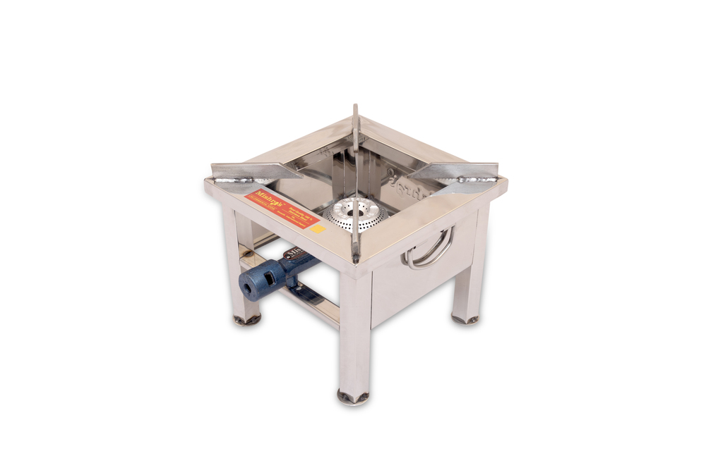 10x10x8 Square Heavy Single Burner Steel Bhatthi