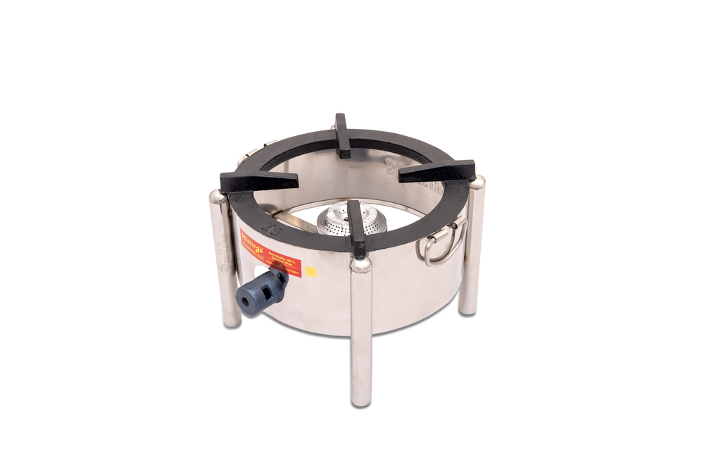 15x15x10 Round Heavy Single Burner Steel Bhatthi