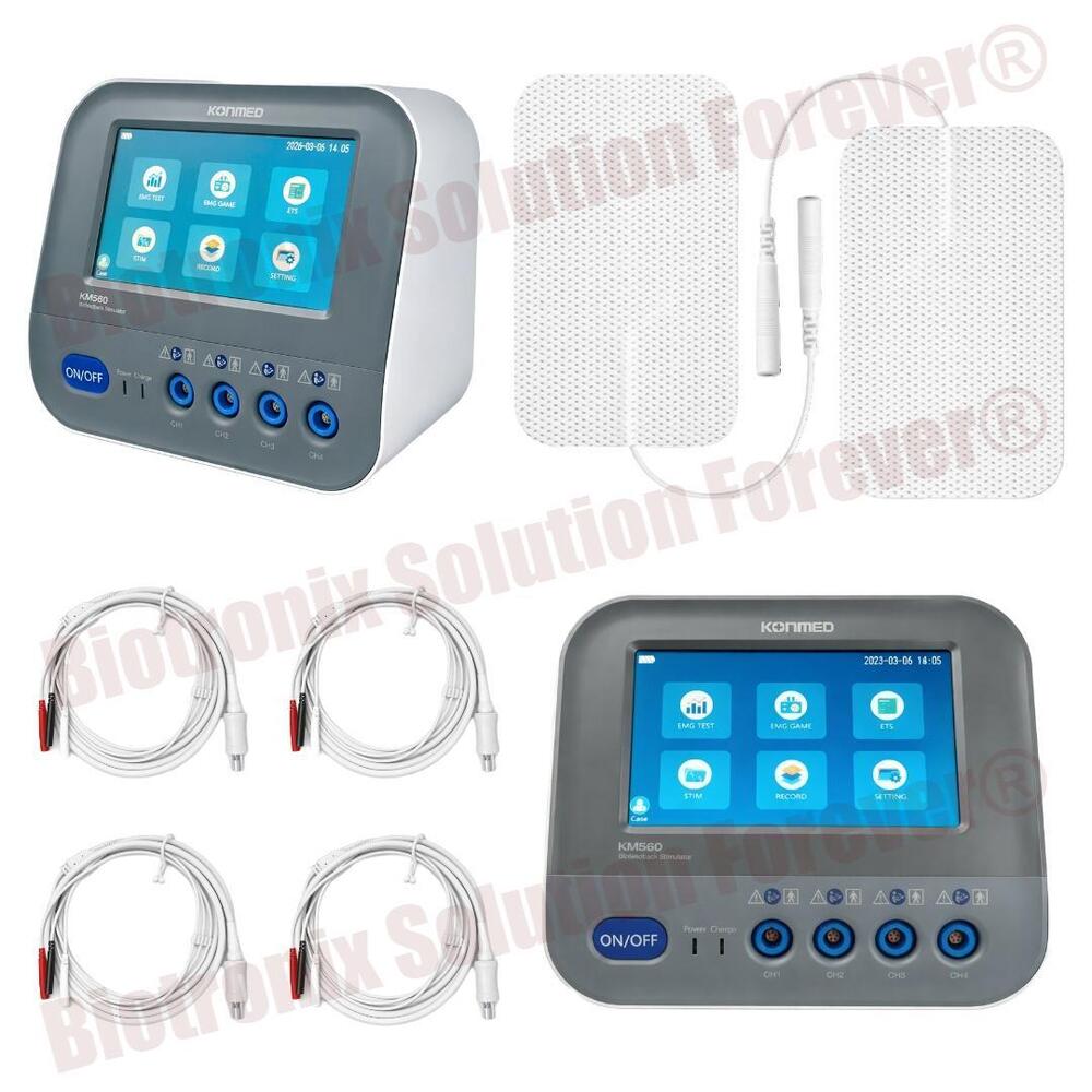 Konmed KM-560 Physiotherapy Biofeedback Machine with Multi Channel EMG