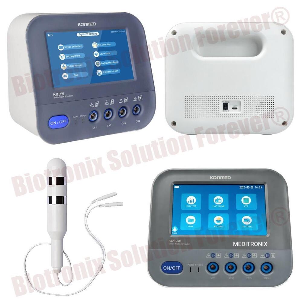 Konmed KM-560 Physiotherapy Biofeedback Machine with Multi Channel EMG