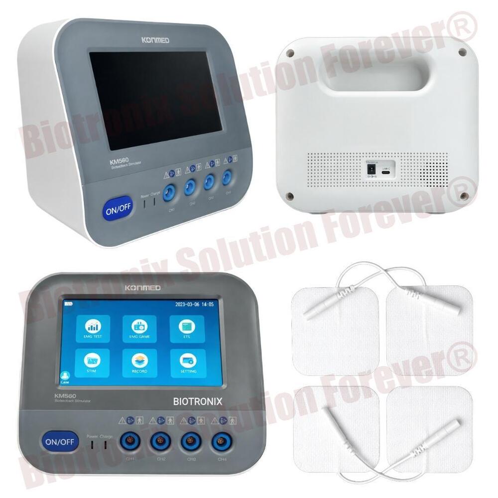 Konmed KM-560 Physiotherapy Biofeedback Machine with Multi Channel EMG