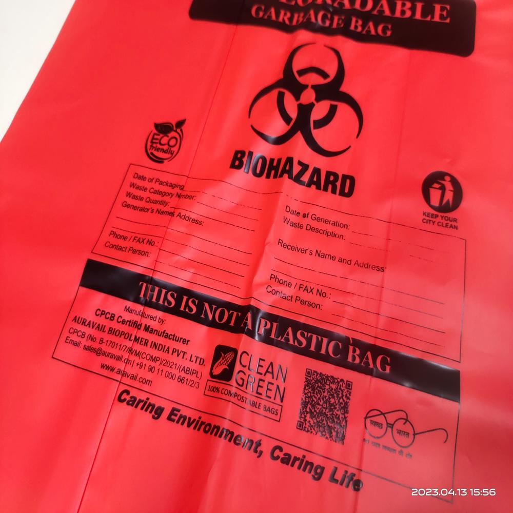 Biohazard Waste Garbage Bag - Color: Different Available