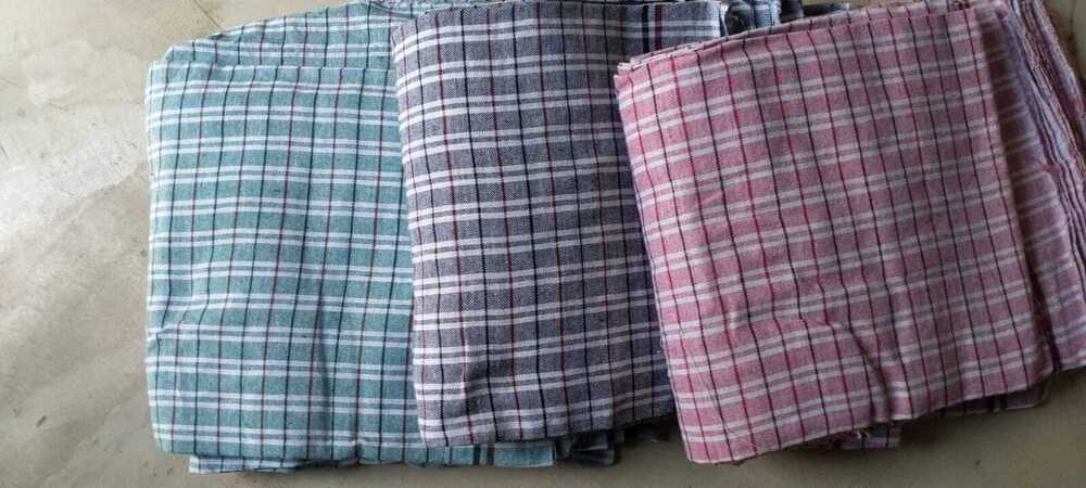 Checked Khadi Cotton Towel