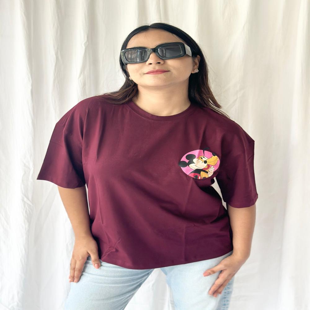 Pluto And Mickey Oversize T-Shirt