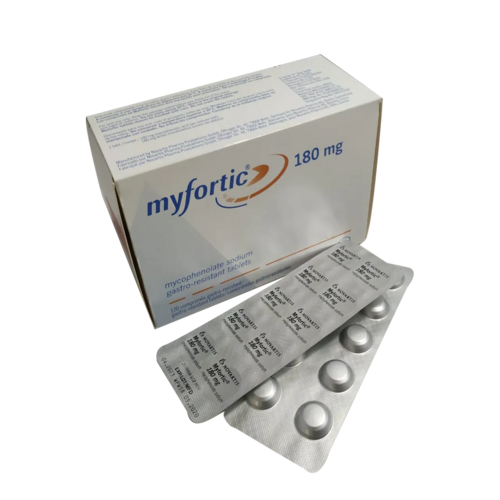 Myfortic 180mg Tablet (Mycophenolic Acid) for Organ Transplant Rejection Prevention