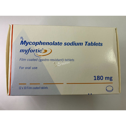Myfortic 180mg Tablet (Mycophenolic Acid) for Organ Transplant Rejection Prevention