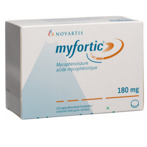 Myfortic 180mg Tablet (Mycophenolic Acid) for Organ Transplant Rejection Prevention