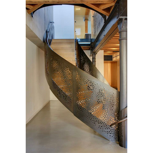 Courved Metal Staircase