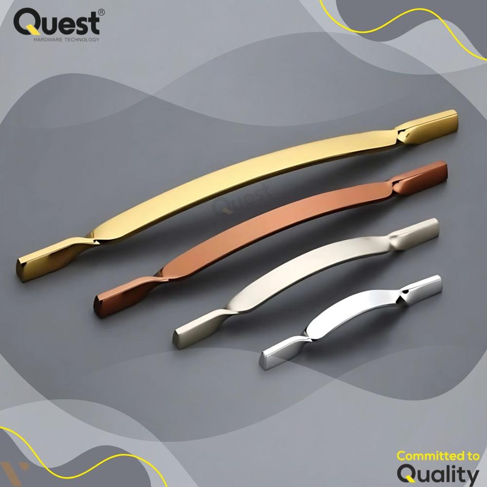 Silver Polished Zinc Cabinet Handle