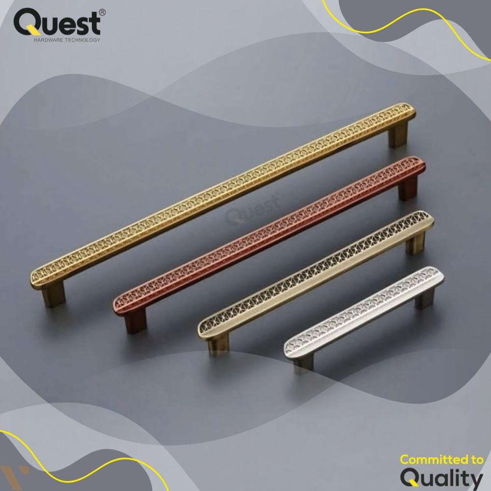 Zinc Pull Handle Cabinet Handle - High-quality Zinc, 6-inch Length, Polished Finish | Standard Design For Elegant Cabinet Fitting