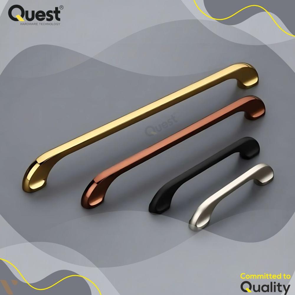 Zinc Pull Handle Cabinet Handle - High-quality Zinc, 6-inch Length, Polished Finish | Standard Design For Elegant Cabinet Fitting