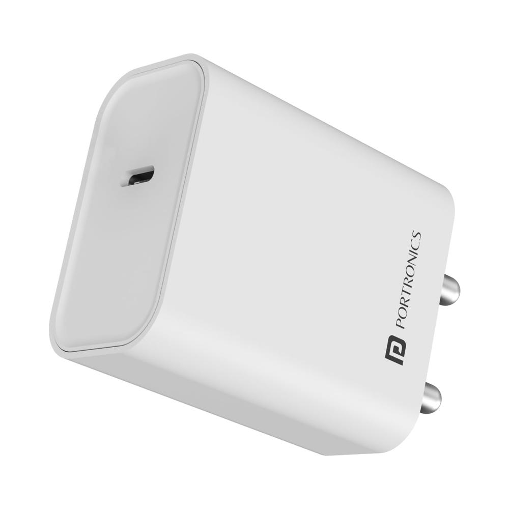 Portronics Adapto 25 25W Super Fast Type C PD Wall Charger for