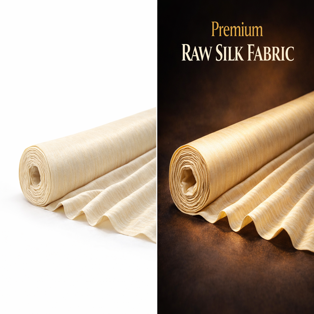 Premium Raw Silk Fabric | High Quality Natural Silk for Garments & Textile Use