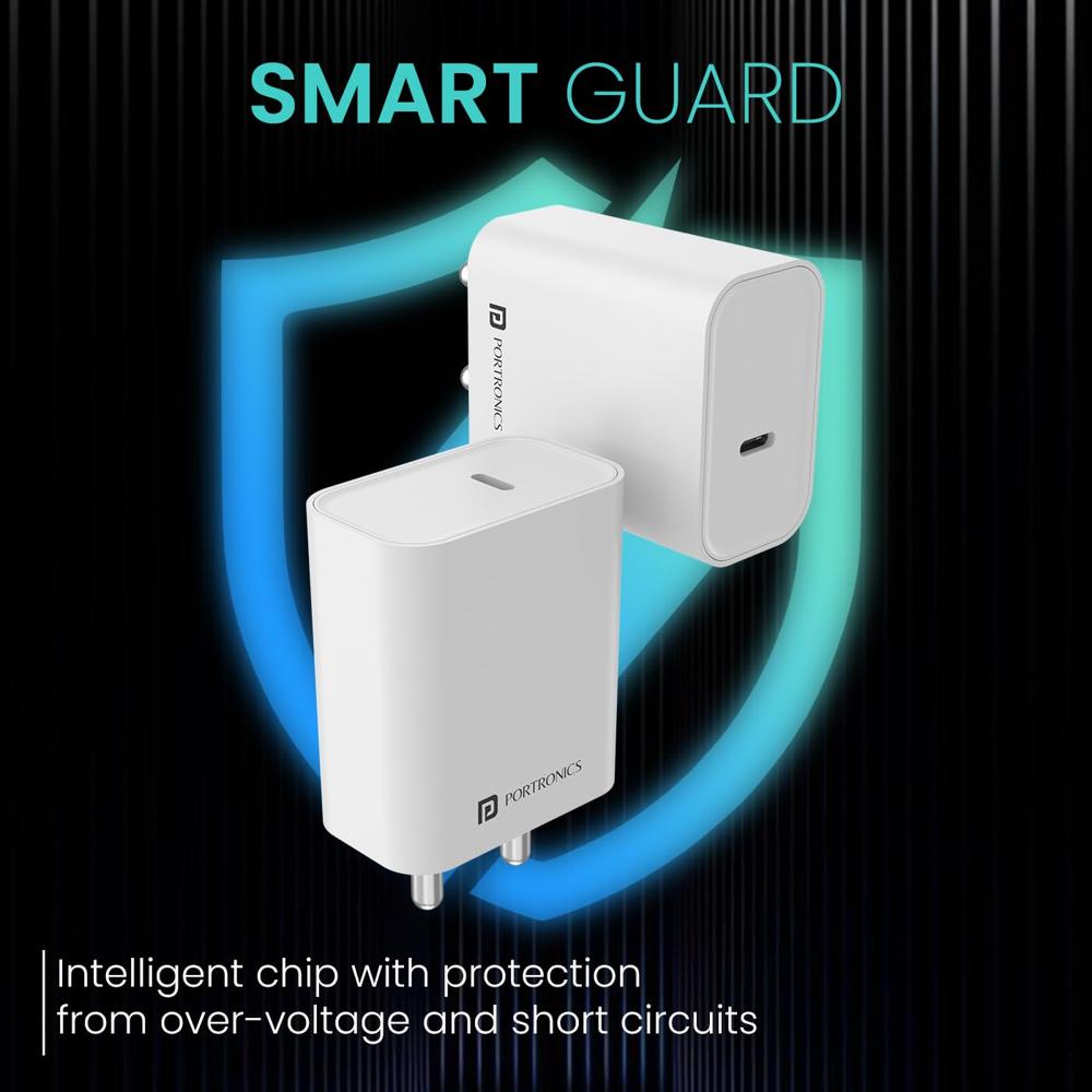 Portronics Adapto 25 25W Super Fast Type C PD Wall Charger for