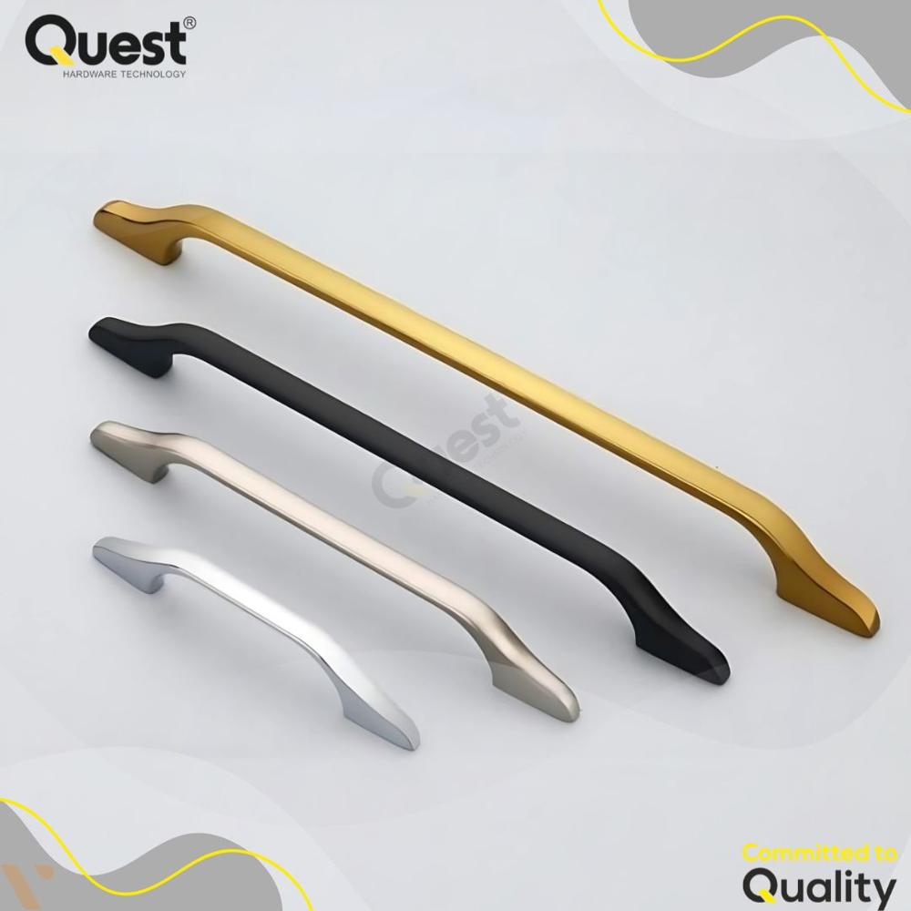 807 Zinc Cabinet Handle - 8 Inch Length, Polished Finish, High-grade Zinc Material, Standard Design For Wide Range Of Cabinet Styles