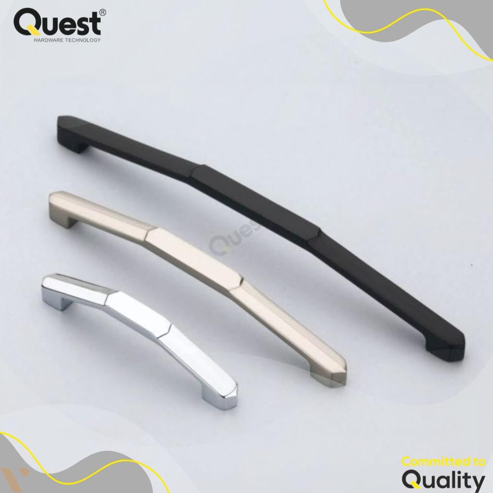 807 Zinc Cabinet Handle - 8 Inch Length, Polished Finish, High-grade Zinc Material, Standard Design For Wide Range Of Cabinet Styles