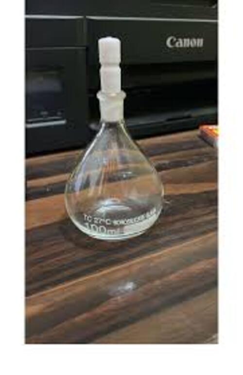 Specific Gravity Bottle , Calibration temp: 30 C, Borosilicate glass