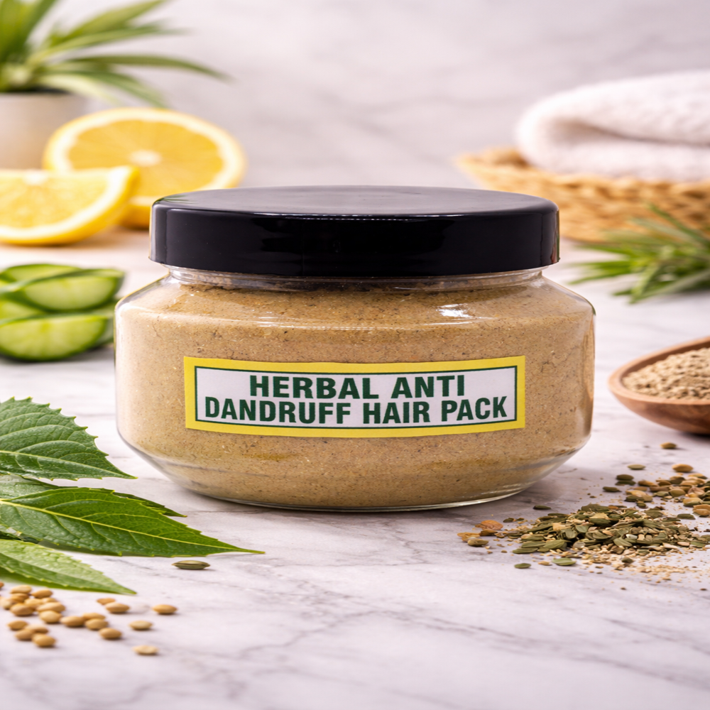 Herbal Anti Dandruff Hair Pack