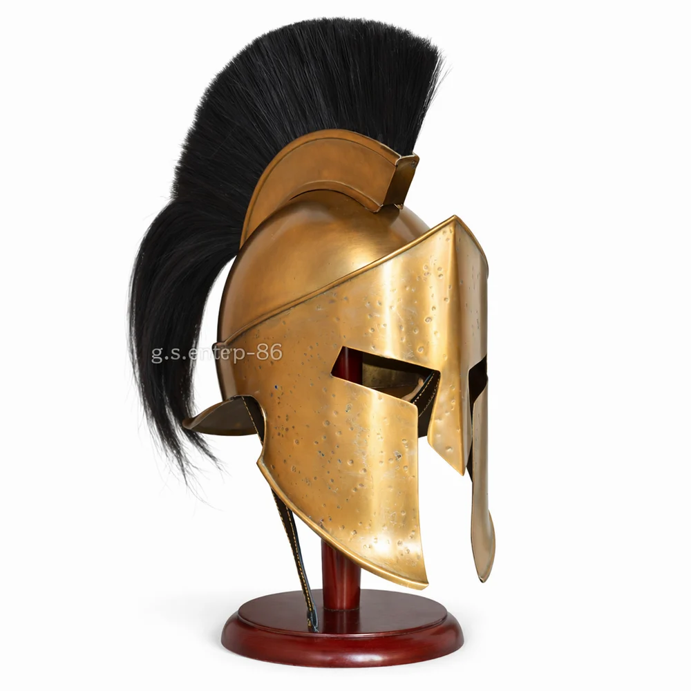 Spartan Warrior Helmet 300 Movie Style Greek Helmet for LARP Role Play Costume