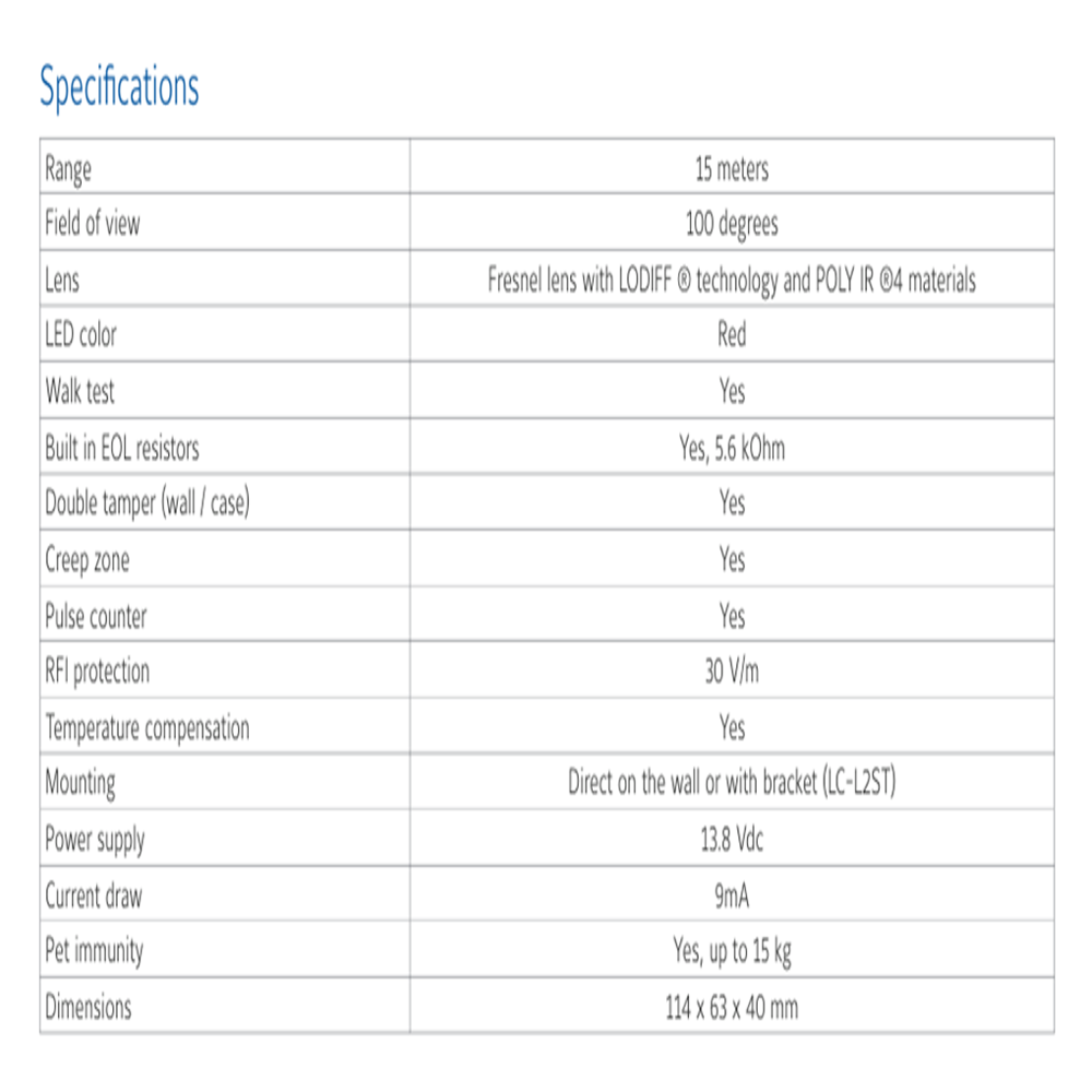 PIR Motion Detector with Pet Immunity