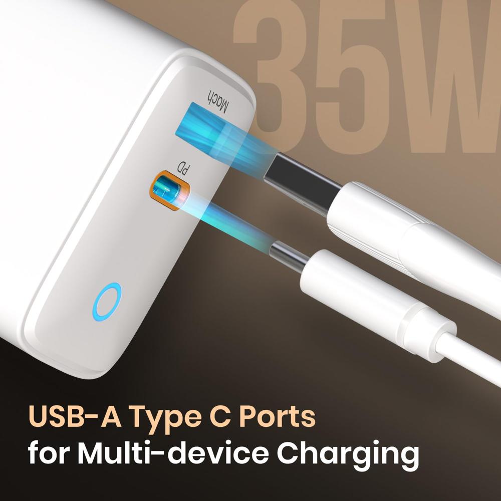 Portronics 35W Adapto 35B Dual Port Fast Charging Adaptor with