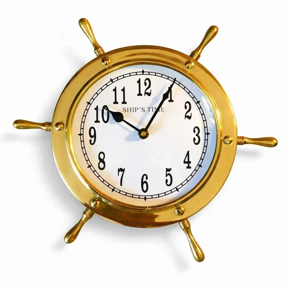 11 Inch Brass Antique Vintage Marine Wall Clock