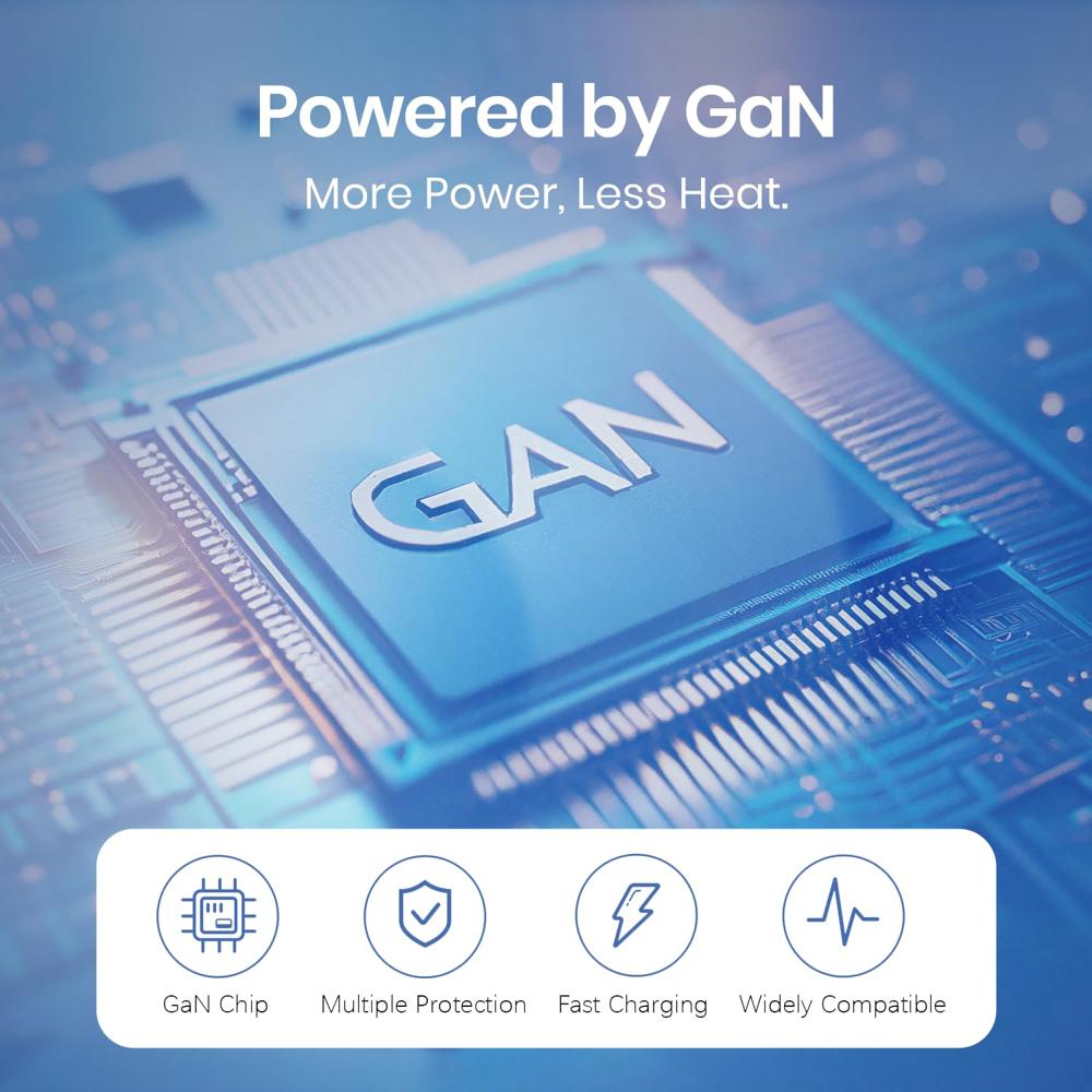 Portronics 35W Adapto 35G Type C PD Fast Charging Adaptor,PPS Support,GaN Technology, iPhone