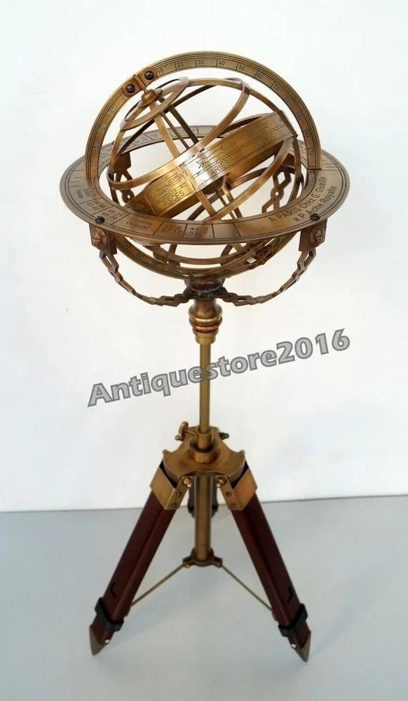 28 Inch Brass Vintage Armillary Globe