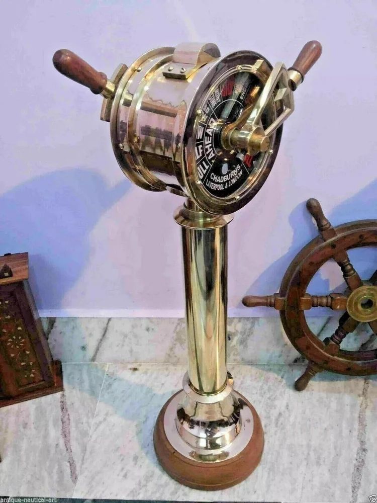 Antique Vintage Brass Ship Engine Order Telegraph