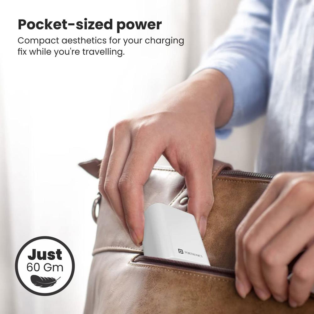 Portronics Adapto 45 20W Output USB & Type-C Dual