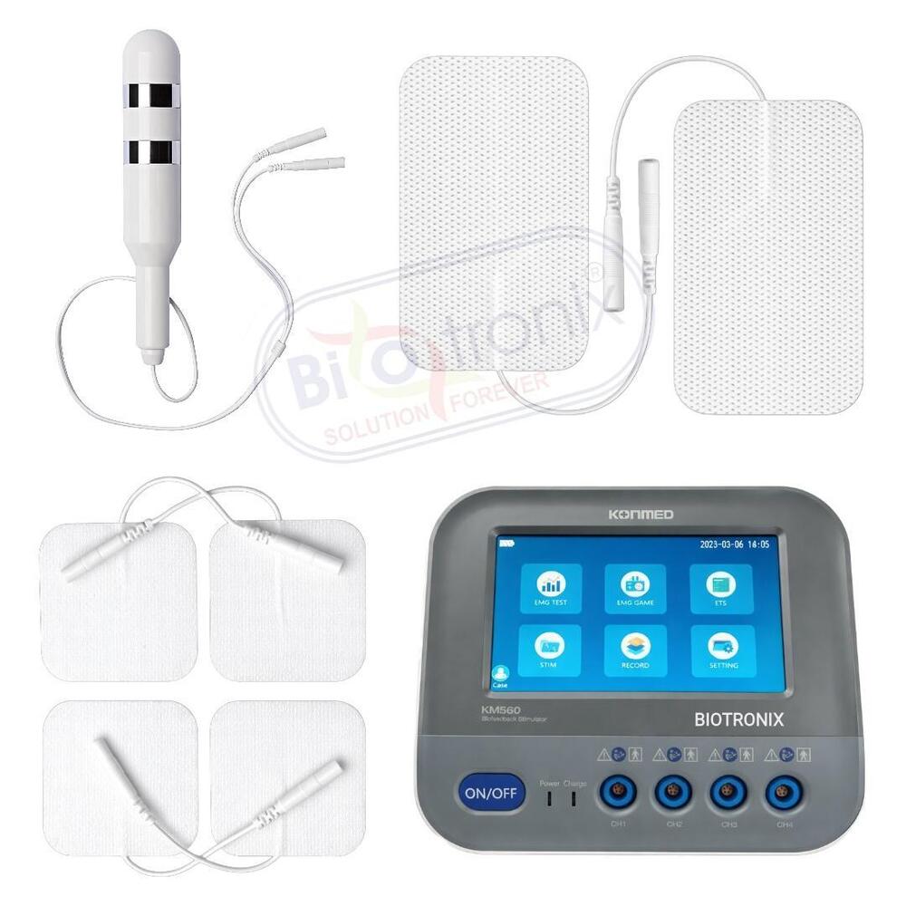 Konmed KM-560 4 Channel EMG Biofeedback Device with ETS Therapy