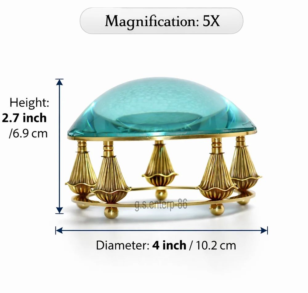 Brass Antique Map Nautical Magnifier