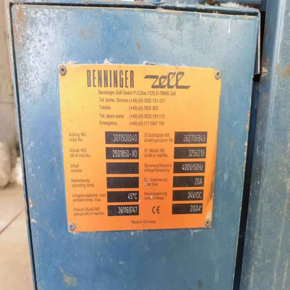 Benninger Sizing Machine for sale