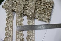 Fancy Stone Handwork Lace