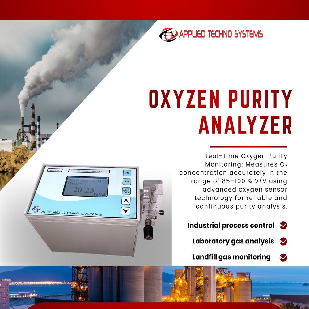 Portable Oxygen Purity Analyzer - Accuracy: +/-2  %