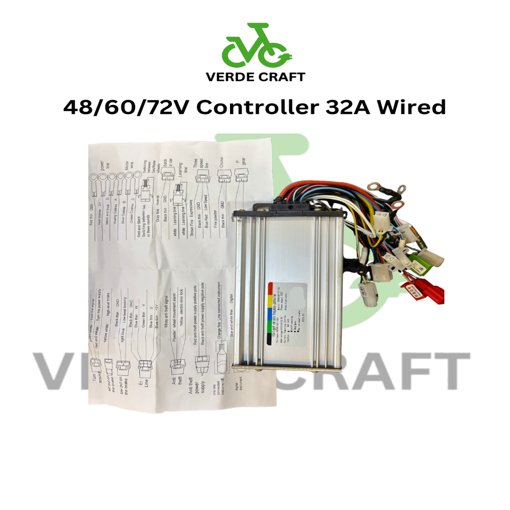 48/60/72V Controller 32A Wired
