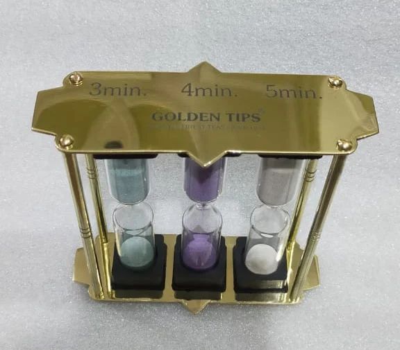 Antique Brass Tea Timer Sand Timer Hourglass For Office Decor