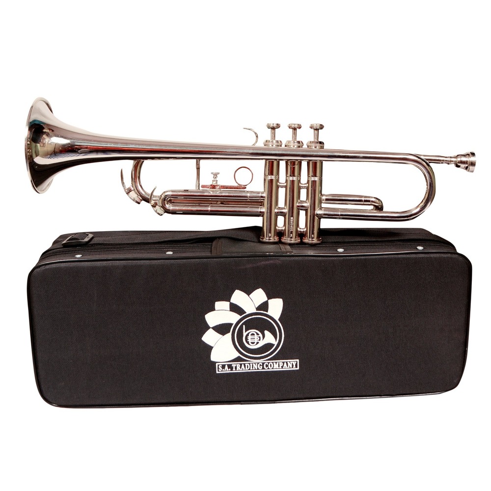 Nickle Plated Musical Trumpet