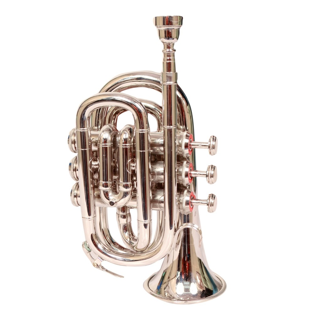 Nickel Plated Pocket Trumpet
