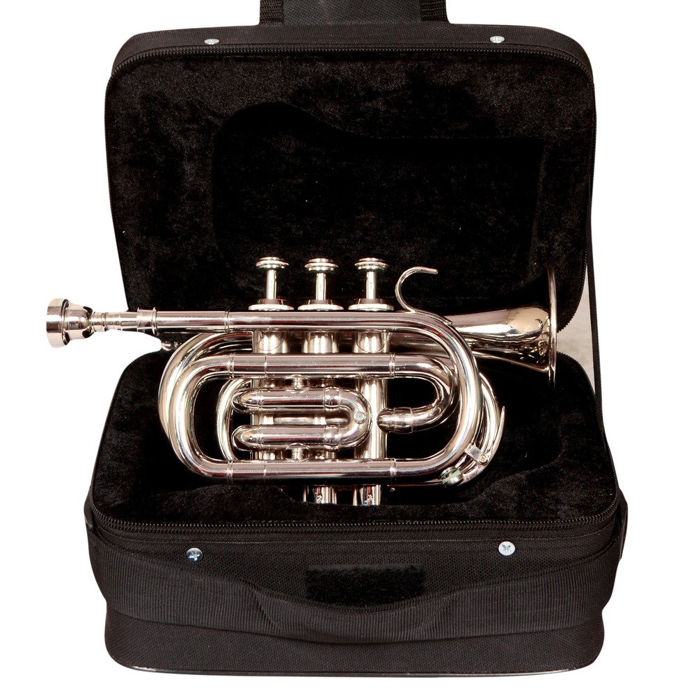 Nickel Plated Pocket Trumpet