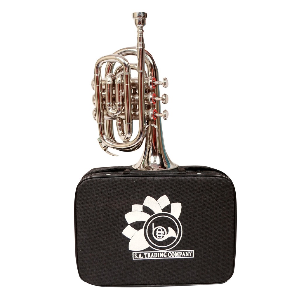 Nickel Plated Pocket Trumpet