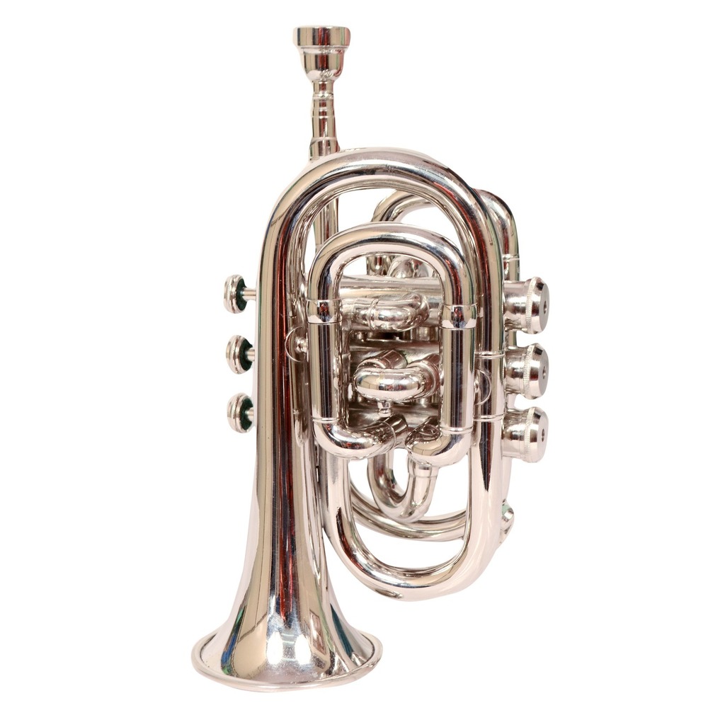 Nickel Plated Pocket Trumpet